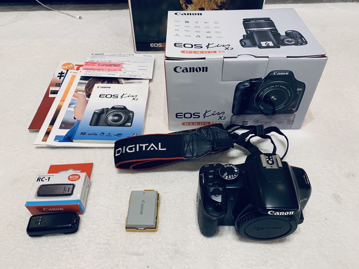 キャノン　EOS kissx2 本体のみ　リモコン付　ジャンク_1