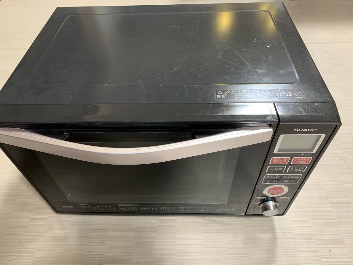 SHARP 過熱水蒸気　オーブンレンジ 31L コンベクション　2段　良品 オーブンレンジ/過熱水蒸気/ブラック/シャープ/SHARP/RE-SS8B/中古品