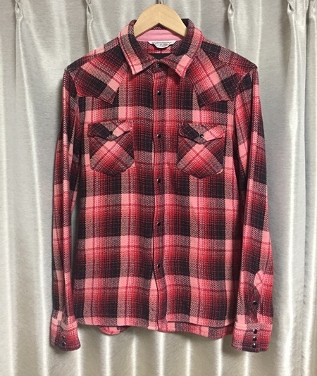 美品☆【AKM×FIVE BROTHER】コットンチェックシャツ M FIVE BROTHER (ファイブブラザー) フランネル ヘビー ライトフランネル