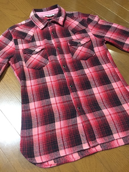 美品☆【AKM×FIVE BROTHER】コットンチェックシャツ M FIVE BROTHER (ファイブブラザー) フランネル ヘビー ライトフランネル