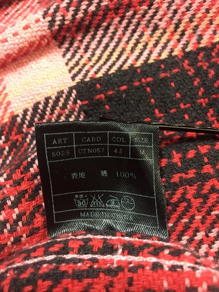 美品☆【AKM×FIVE BROTHER】コットンチェックシャツ M FIVE BROTHER (ファイブブラザー) フランネル ヘビー ライトフランネル