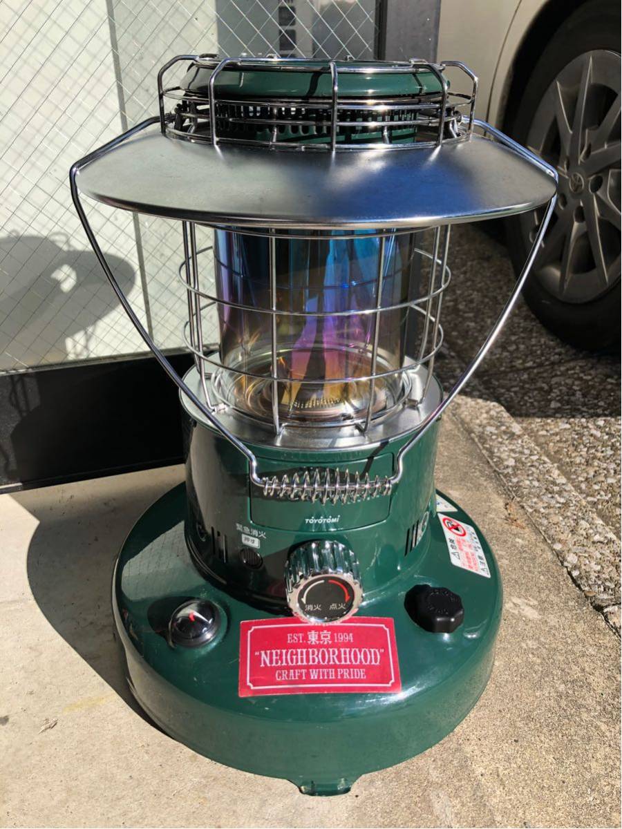 トヨトミ TOYOTOMI レインボーストーブ グリーン 石油ストーブ