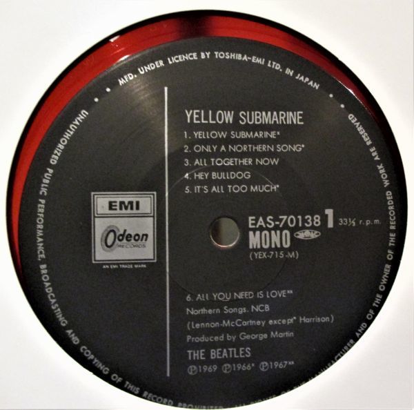 レア盤☆The Beatles Yellow Submarine[LP '82 :Odeon EAS-70138