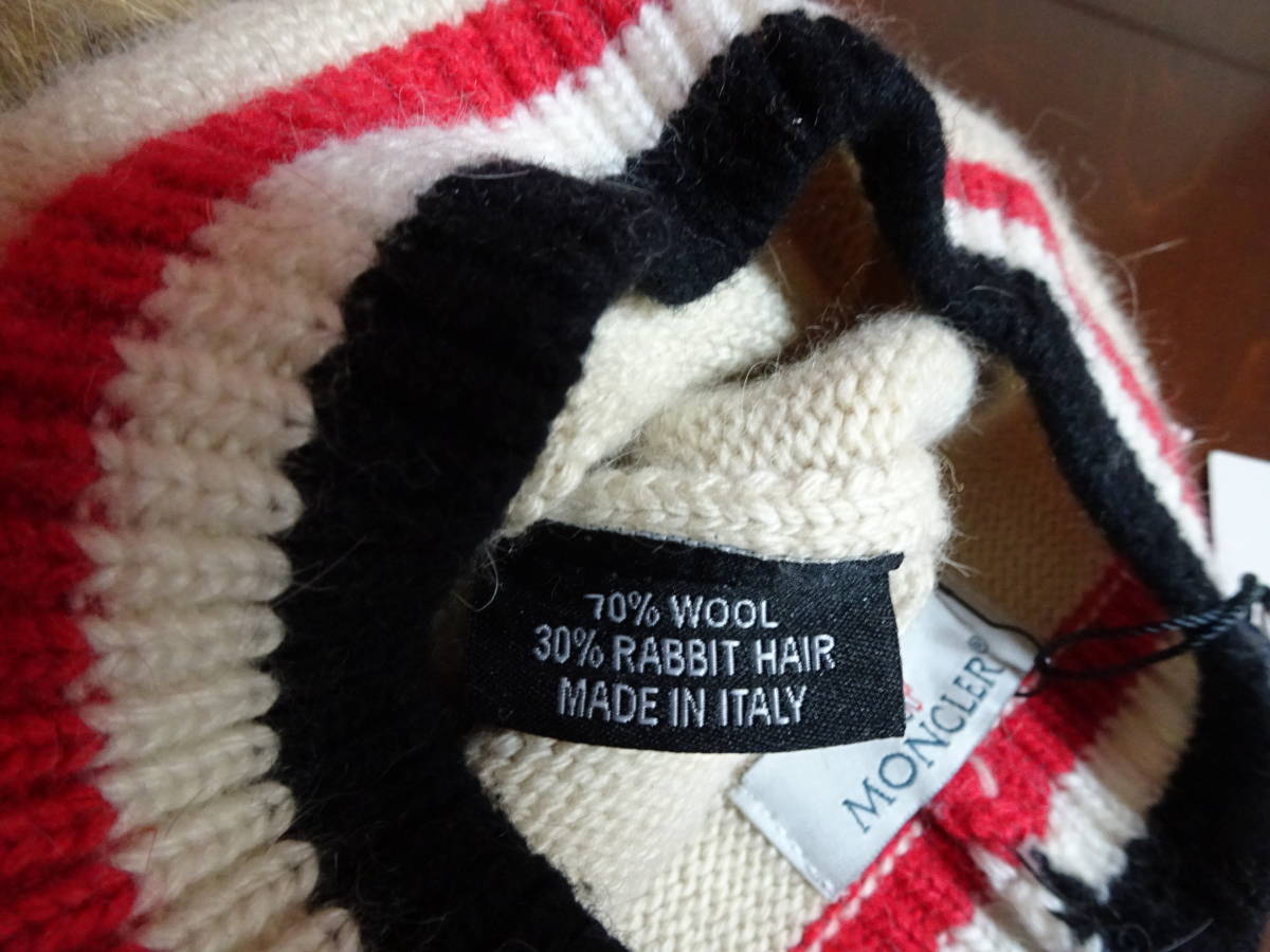 ニット帽 モンクレール MONCLER BERRETTO 帽子 極美品△MONCLER