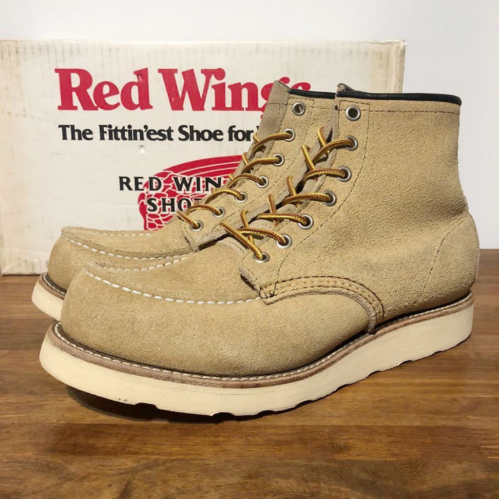 レッドウィング スクエア犬タグ 8173 US8 Eワイズ 90年代 ビンテージ REDWING アイリッシュセッター スエードソール減り少 ...