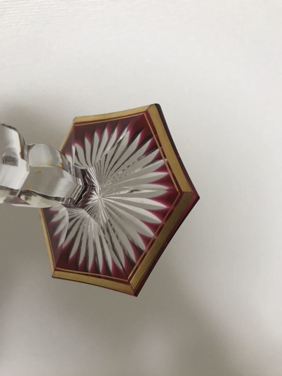 バカラ baccarat エンパイア クランベリー 金彩 ワイングラス 468