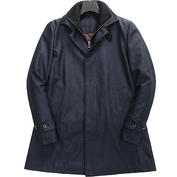  ムッシュニコル 中綿 ライナー ボンディング スタンドカラーコート 46 M 紺 J43174 MONSIEUR NICOLE 秋冬 メンズ コート(コート)｜売買されたオークション情報、yahooの商品情報をアーカイブ公開 - オ 男性用