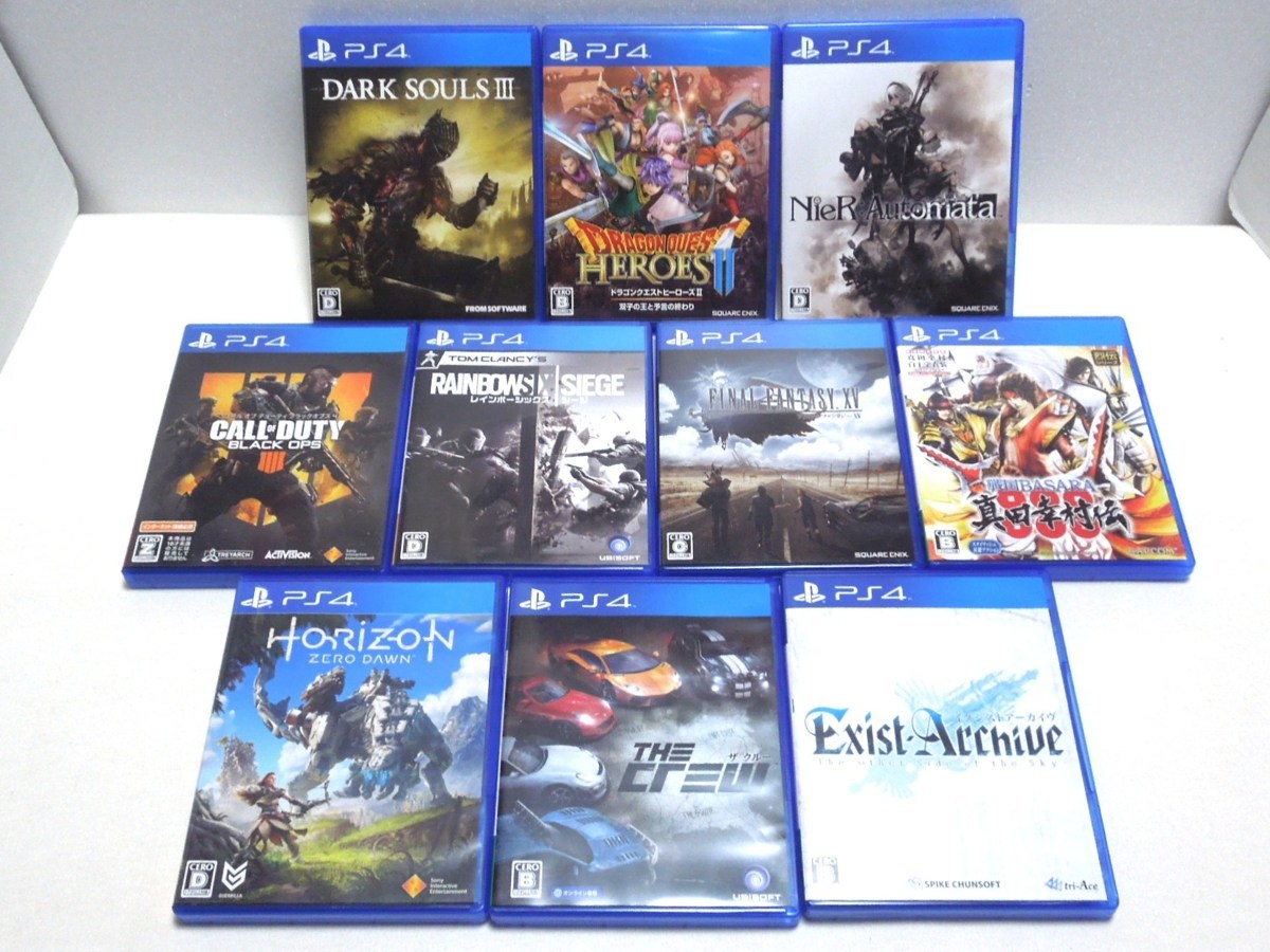 048A PS4ソフト ザ クルー、イグジストアーカイヴ など 10本セット