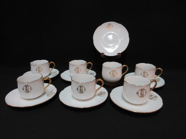 663 美品 大倉陶園 オークラ OKURA デミタス カップ&ソーサー 7客