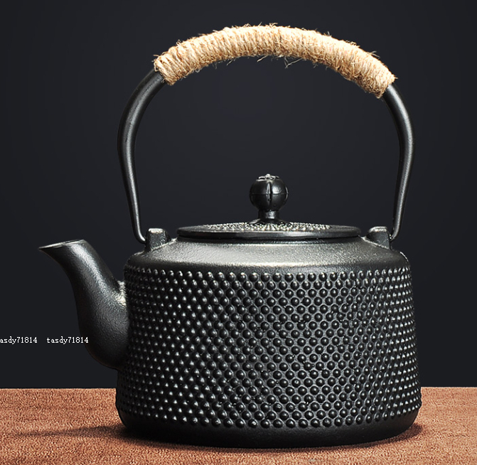 log99南部鉄器 手作りのやかん 提梁壷 煮茶壷 茶道具 カンフーティー