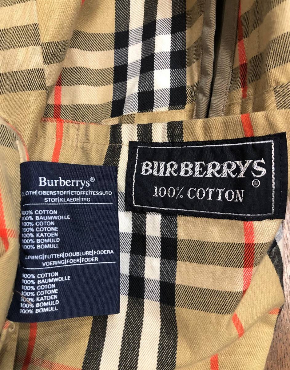 Burberry's バーバリー 英国製 コットン100% バルマカーンコート