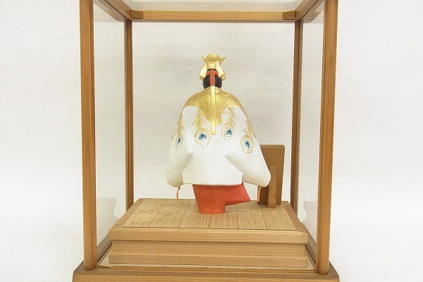 T034-S2-8049-1 博多人形師 国崎正行作 羽衣 伝統工芸品 26×31cm 現状