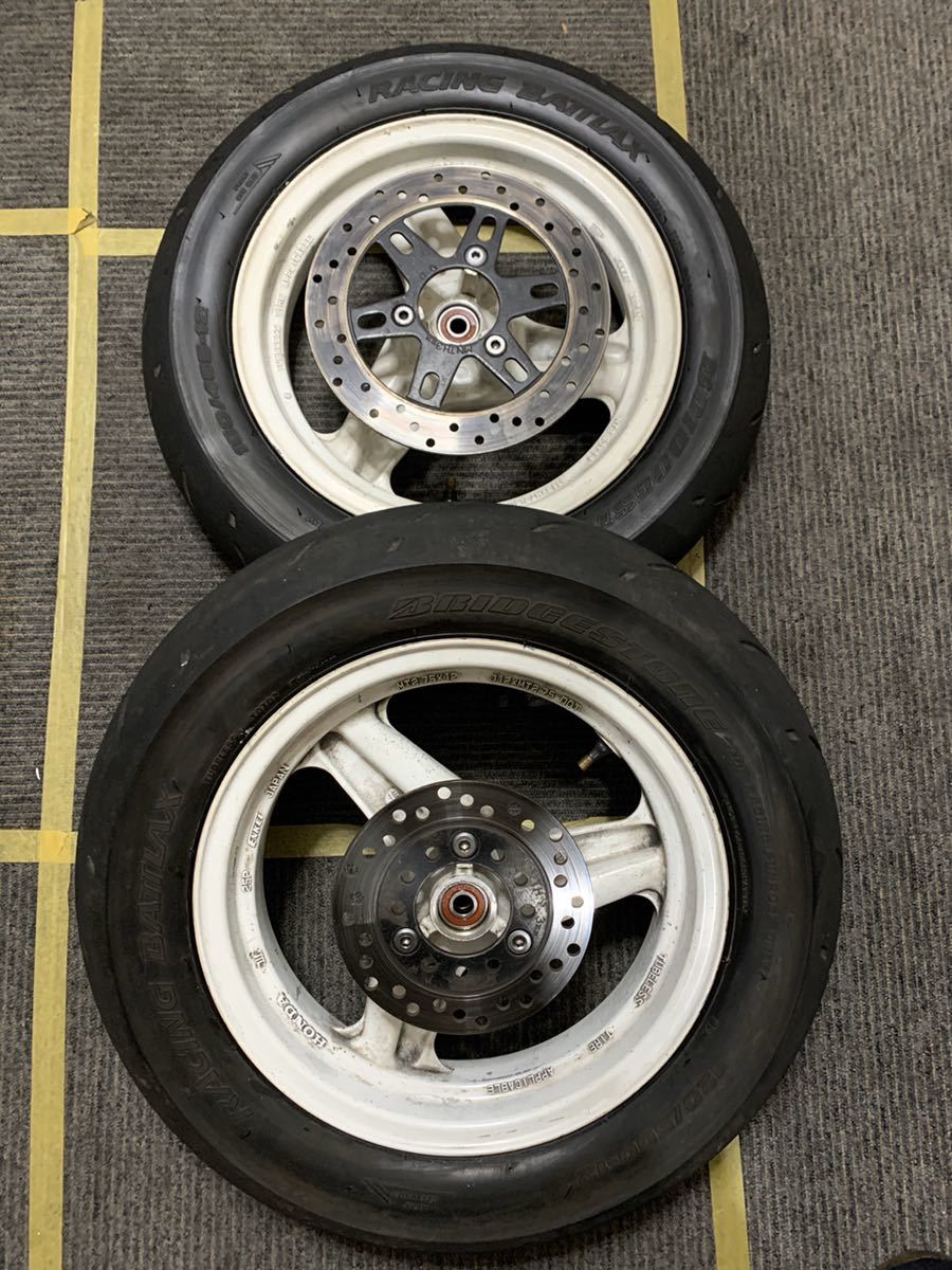 NSR50 NSF100 NSRmini 前後セット 3本スポーク フロントホイール リアホイール ブレーキディスク ミニバイク 12インチ