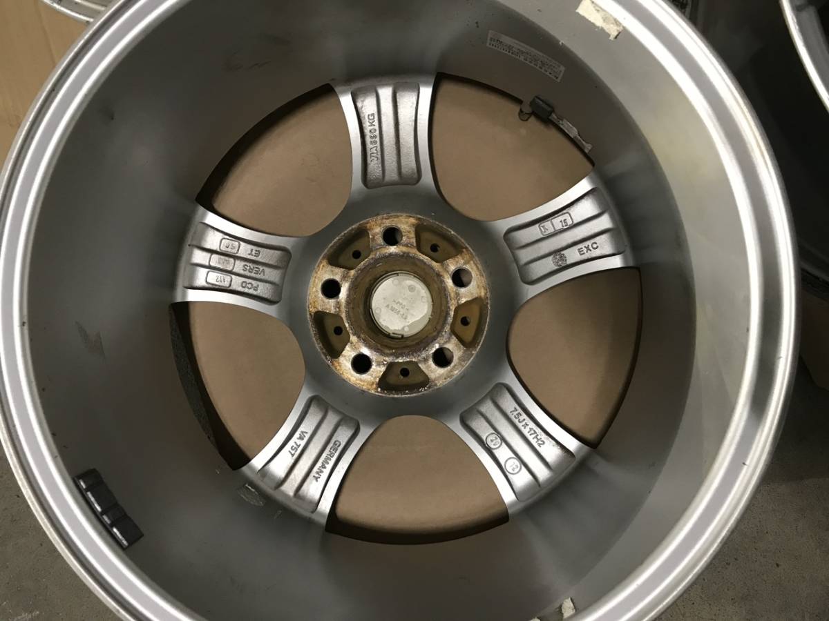 フォルクスワーゲン、アウディ等に！！ 17インチ 7.5J +50 5H PCD112 