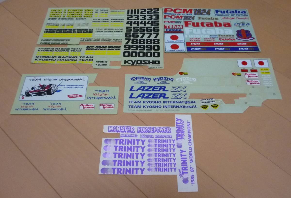 その他 An 安い，品質保証】 京商・トリニティ・フタバ当時物レトロステッカー