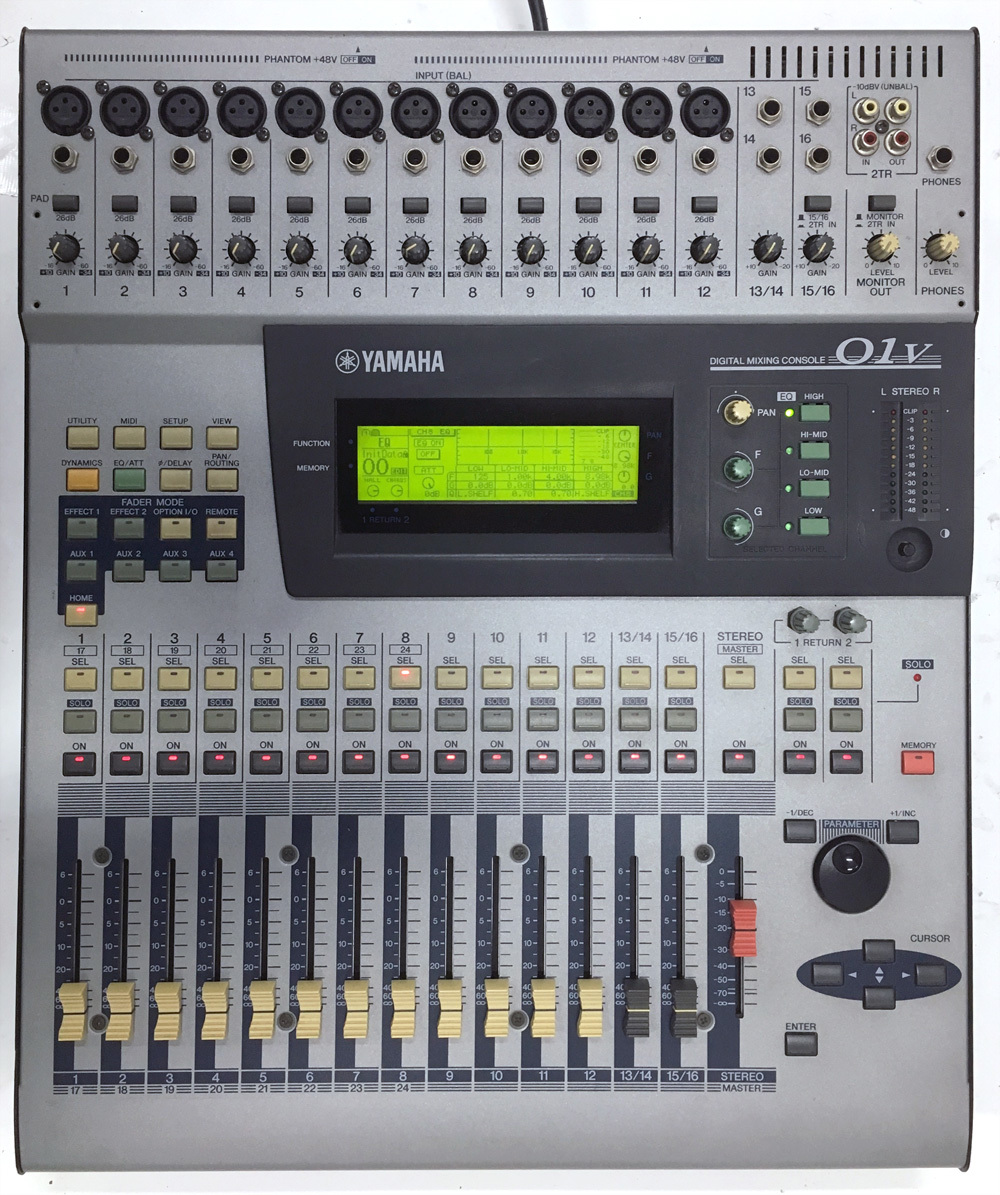 値下げ交渉ok YAMAHA O1V（MY8-AT付き）デジタルミキサー YAMAHA YAMAHA 01V 訳あり品 現状渡し OPTION I/O MY8-AD付属 デジタル