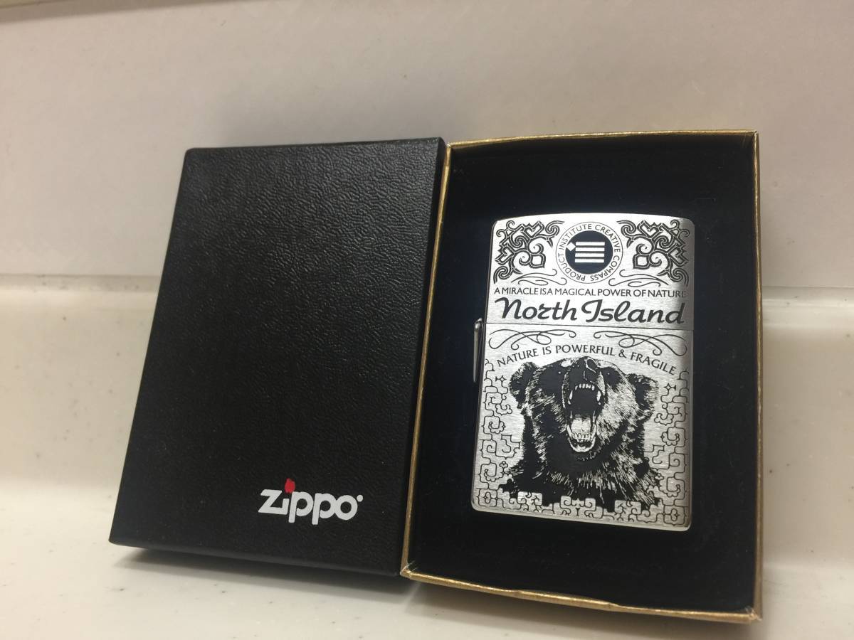 熊出没注意 ZIPPO ISLAND ZIPPO⁄ジッポー YZ-0331未使用 NORTH 2点 Zippo -