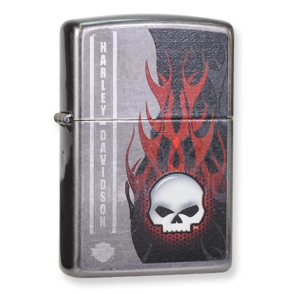 ZIPPO Zippo Skull スカル 0 ライター ハーレーダビッドソン - G