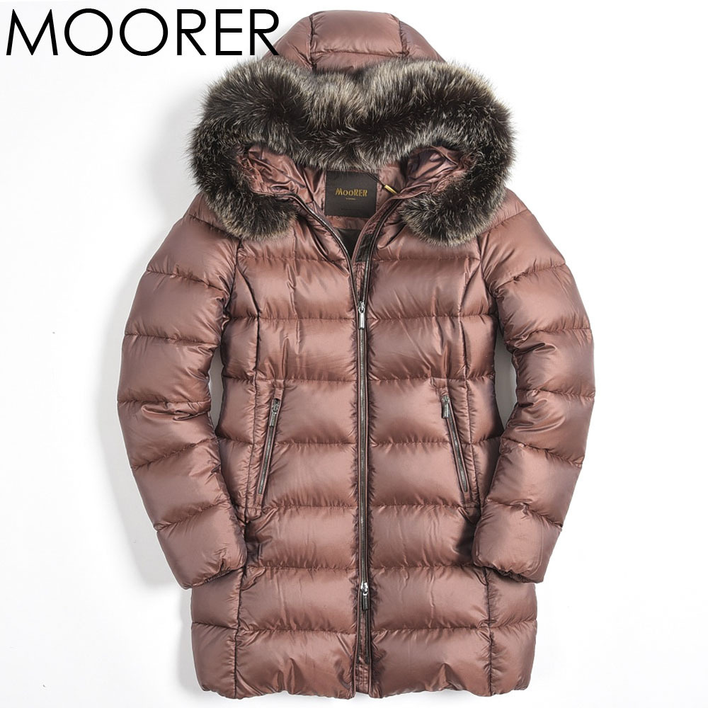 新着 新品 MOORER ZIRCONE PHU ジルコン ダウン コート リアルファー付 