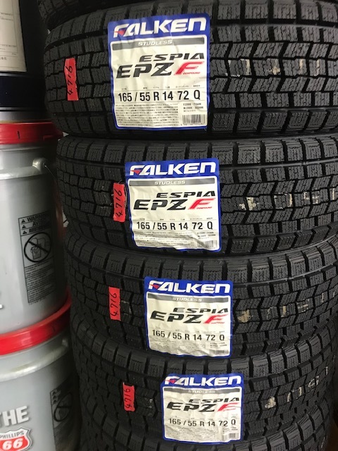 【限定セール，格安】 ４本Set 訳アリ ファルケン 165/55-14 FALKEN EPZ F スタッドレス４本Set 冬支度(ファルケン)｜売買されたオークション情報、yahooの商品情報をアーカイブ公開 - オークファン 14インチ