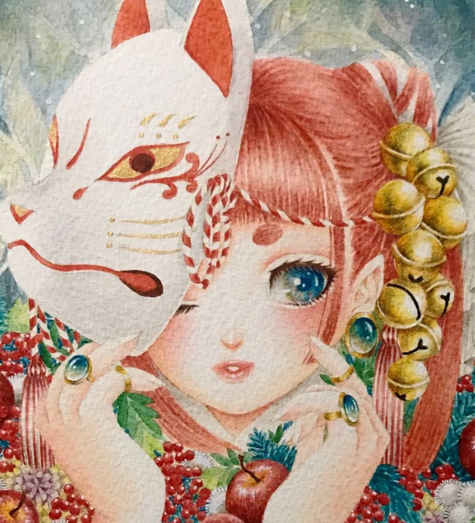 オリジナル 手描き イラスト 森の中のクリスマス 着物 女の子 少女 手描きイラスト 売買されたオークション情報 Yahooの商品情報をアーカイブ公開 オークファン Aucfan Com