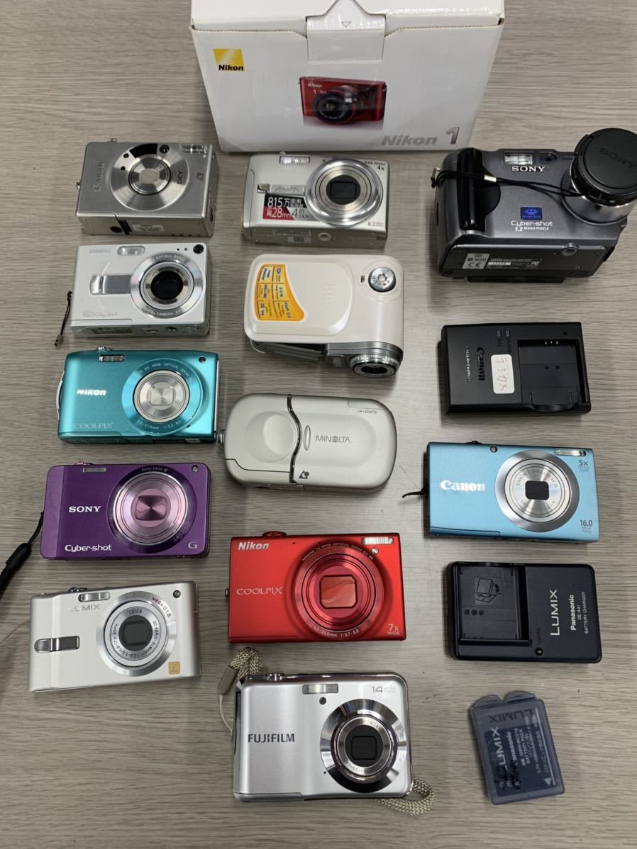 コンパクトデジタルカメラ13個 SONY CASIO Canon Nikon FUJIFILM など