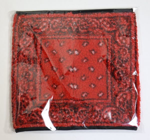新品 国内購入 19aw supreme Bandana Fleece Neck Gaiter Red