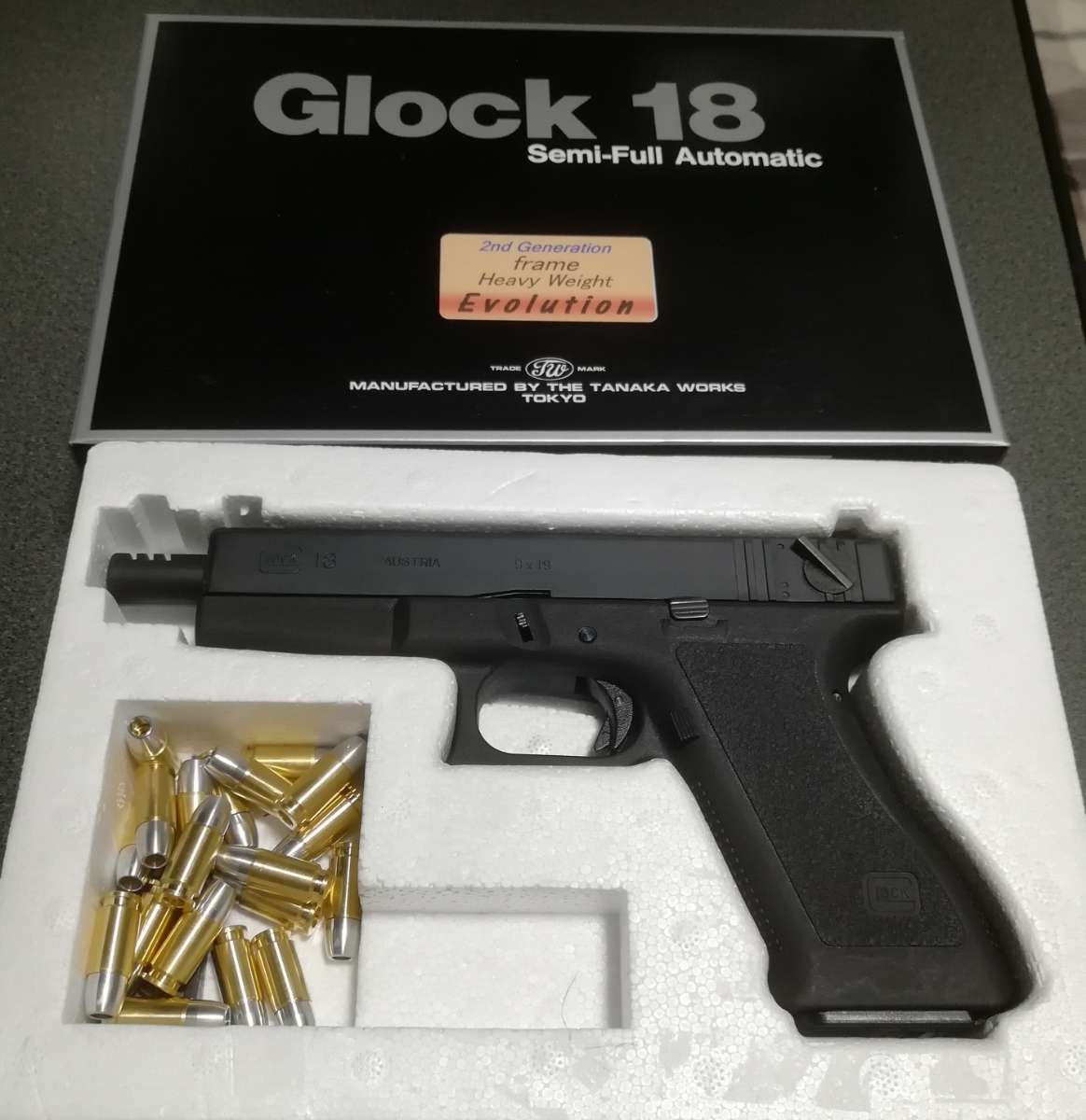 新作入荷，新作登場 タナカ グロックモデルガン G18(モデルガン)｜売買されたオークション情報、yahooの商品情報をアーカイブ公開 - オークファン モデルガン