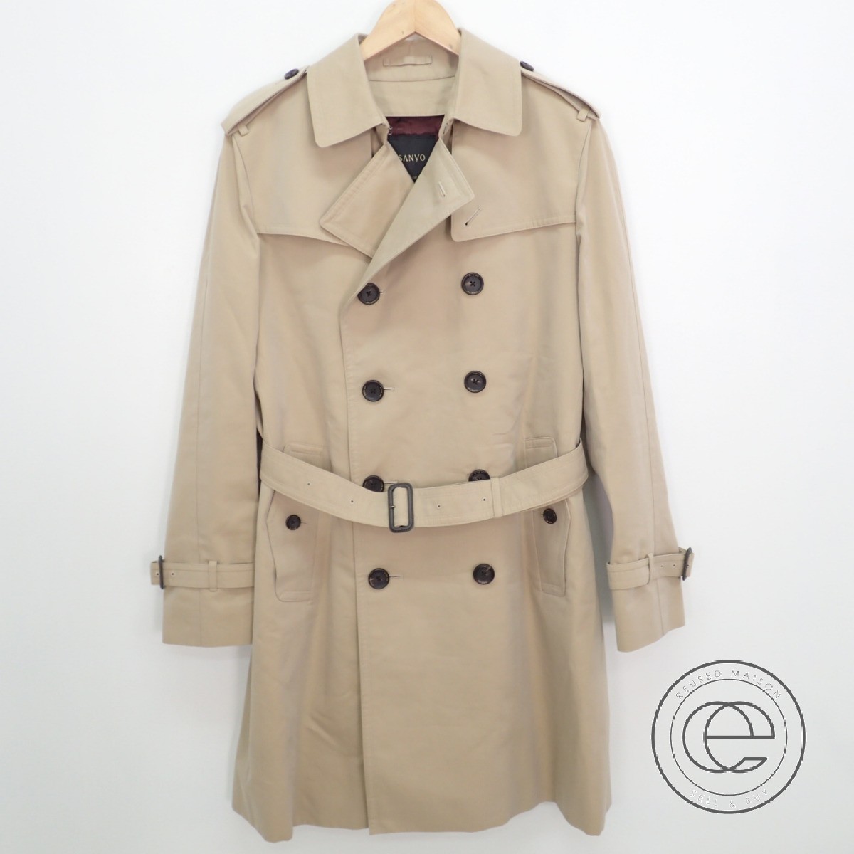 Sanyoサンヨー P1a38 001 45 100年コート ウールライナー付 トレンチコートl ベージュ メンズ Lサイズ 売買されたオークション情報 Yahooの商品情報をアーカイブ公開 オークファン Aucfan Com