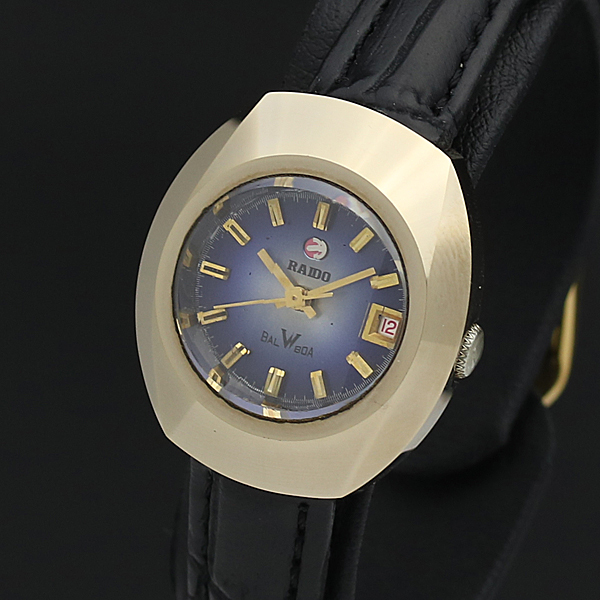 人気SALE，SALE 1円 稼働品 RADO/ラドー バルボア デイト カットガラス パープル系文字盤 メダリオン レザー/黒 AT レディース腕時計 262(ラドー)｜売買されたオークション情報、yahooの商品情報をアーカイブ公 ラドー