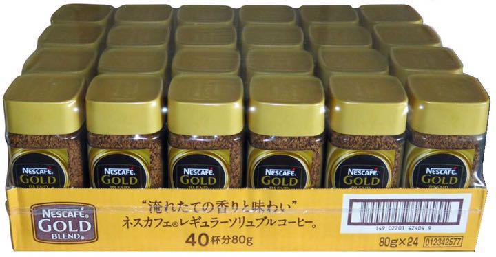 ネスカフェゴールドブレンド80g24本セット コーヒー ネスカフェ