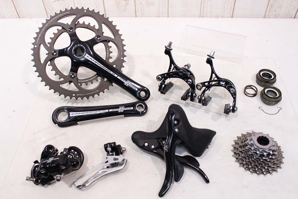  Campagnolo カンパニョーロ Athena 2x11s グループセット パワートルク 170mm 52/36T(パーツセット)｜売買されたオークション情報、yahooの商品情報をアーカイブ公開 - オークファン パーツセット