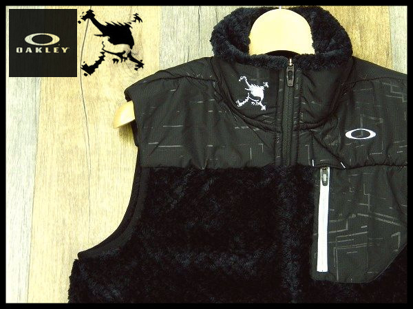 【100%新品，SALE】 B6617 正規品 オークリー スカル OAKLEY SKULL L 黒 ボア フリース ジップベスト Skull Spatial Boa Fleece Vest メンズ Q1(オークリー)｜売買されたオークション情報、yahooの商品情報をアーカイブ公開 - オ ジャンパー、ジャケット
