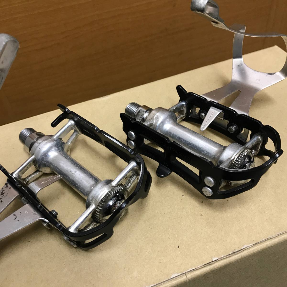 CAMPAGNOLO RECORD ペダル　トークリップ付き　美品 カンパニョーロ_3