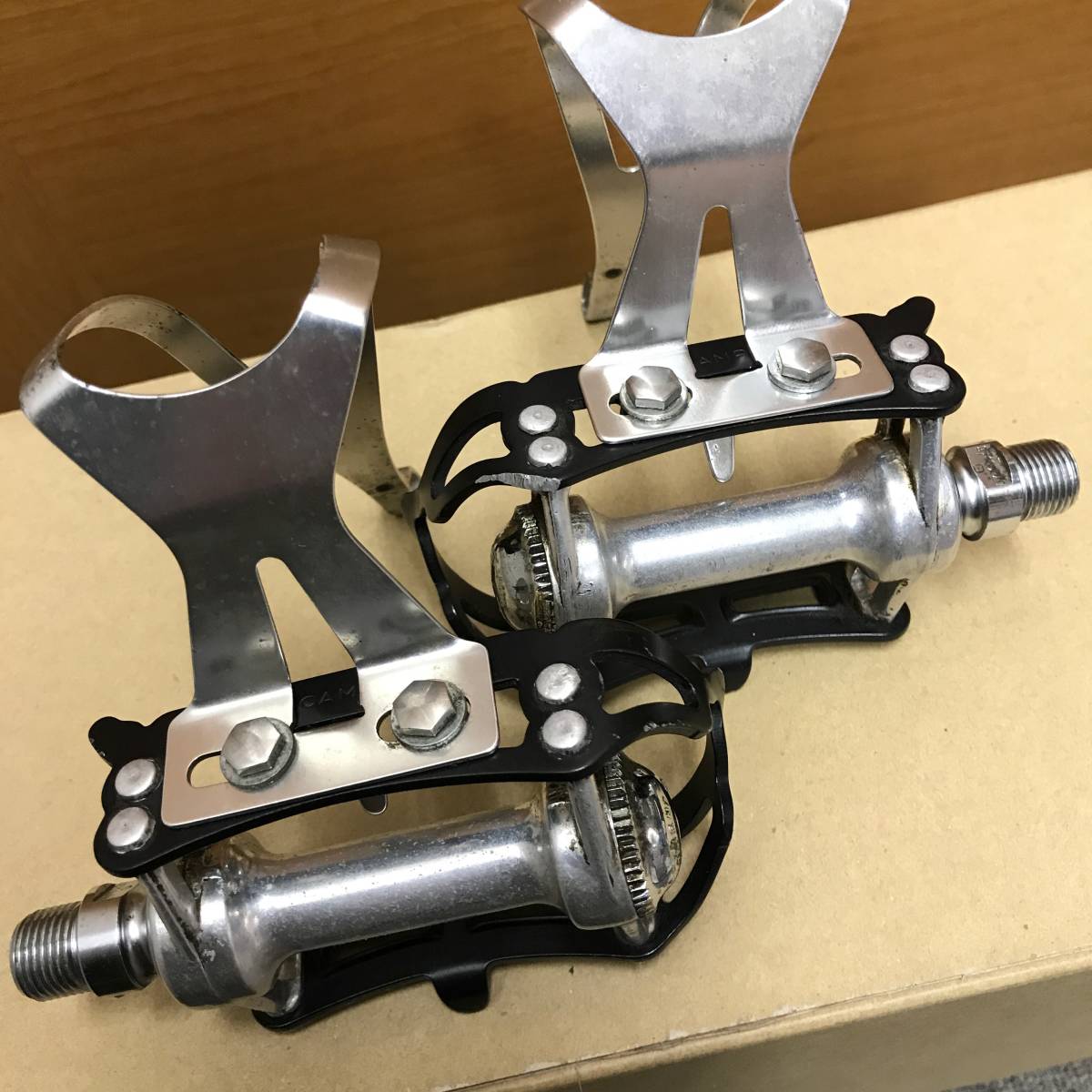CAMPAGNOLO RECORD ペダル　トークリップ付き　美品 カンパニョーロ_5