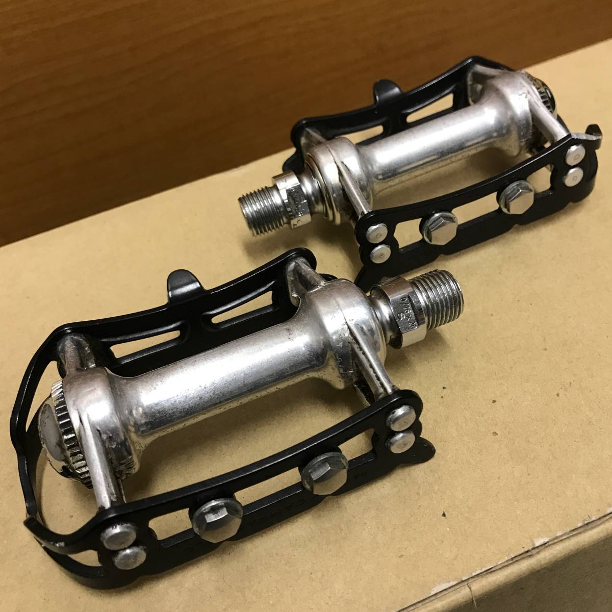CAMPAGNOLO RECORD ペダル　トークリップ付き　美品 カンパニョーロ_6