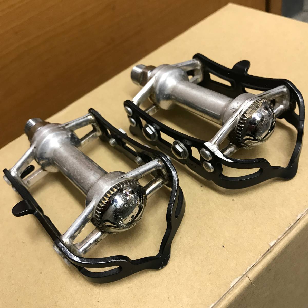 CAMPAGNOLO RECORD ペダル　トークリップ付き　美品 カンパニョーロ_7