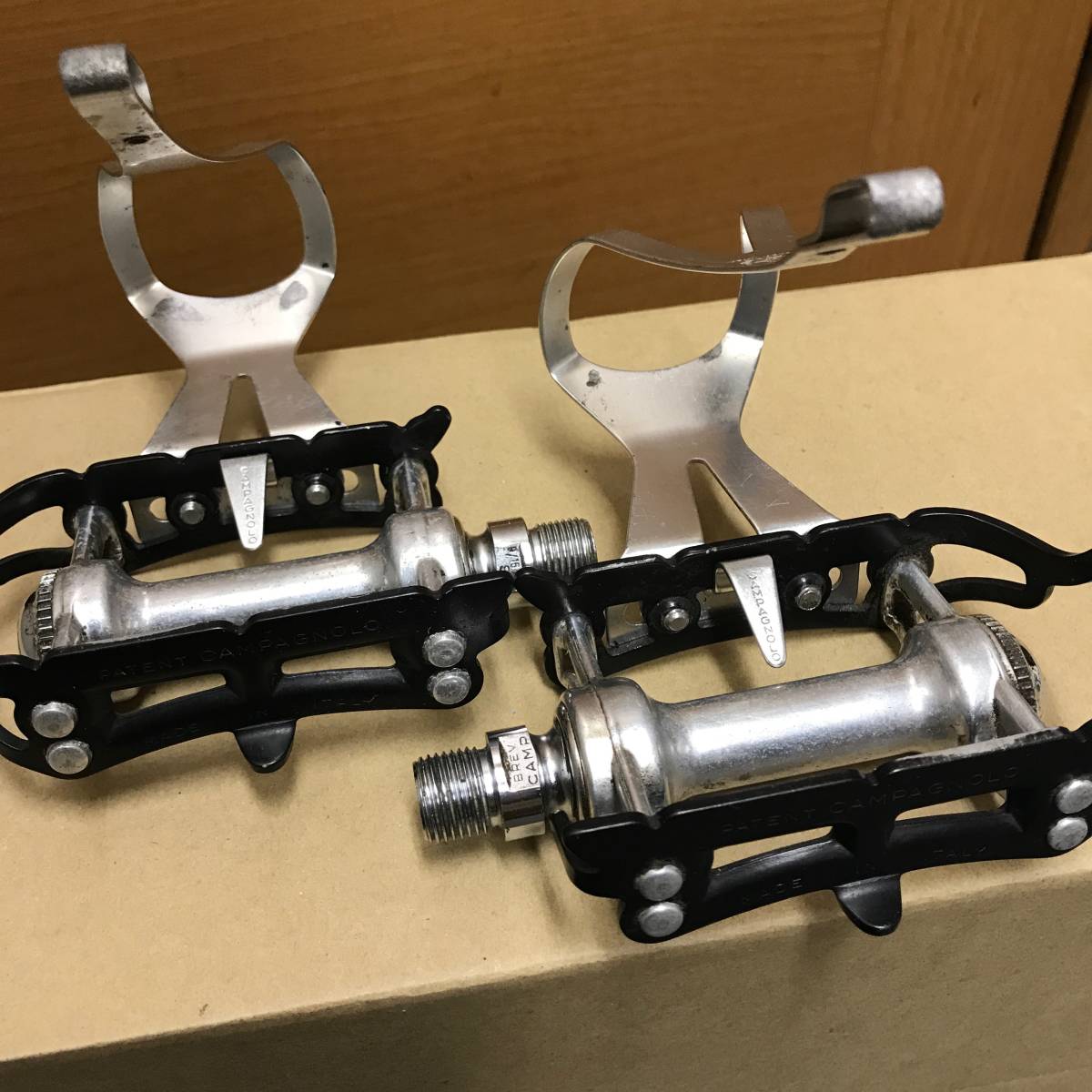 CAMPAGNOLO RECORD ペダル　トークリップ付き　美品 カンパニョーロ_9