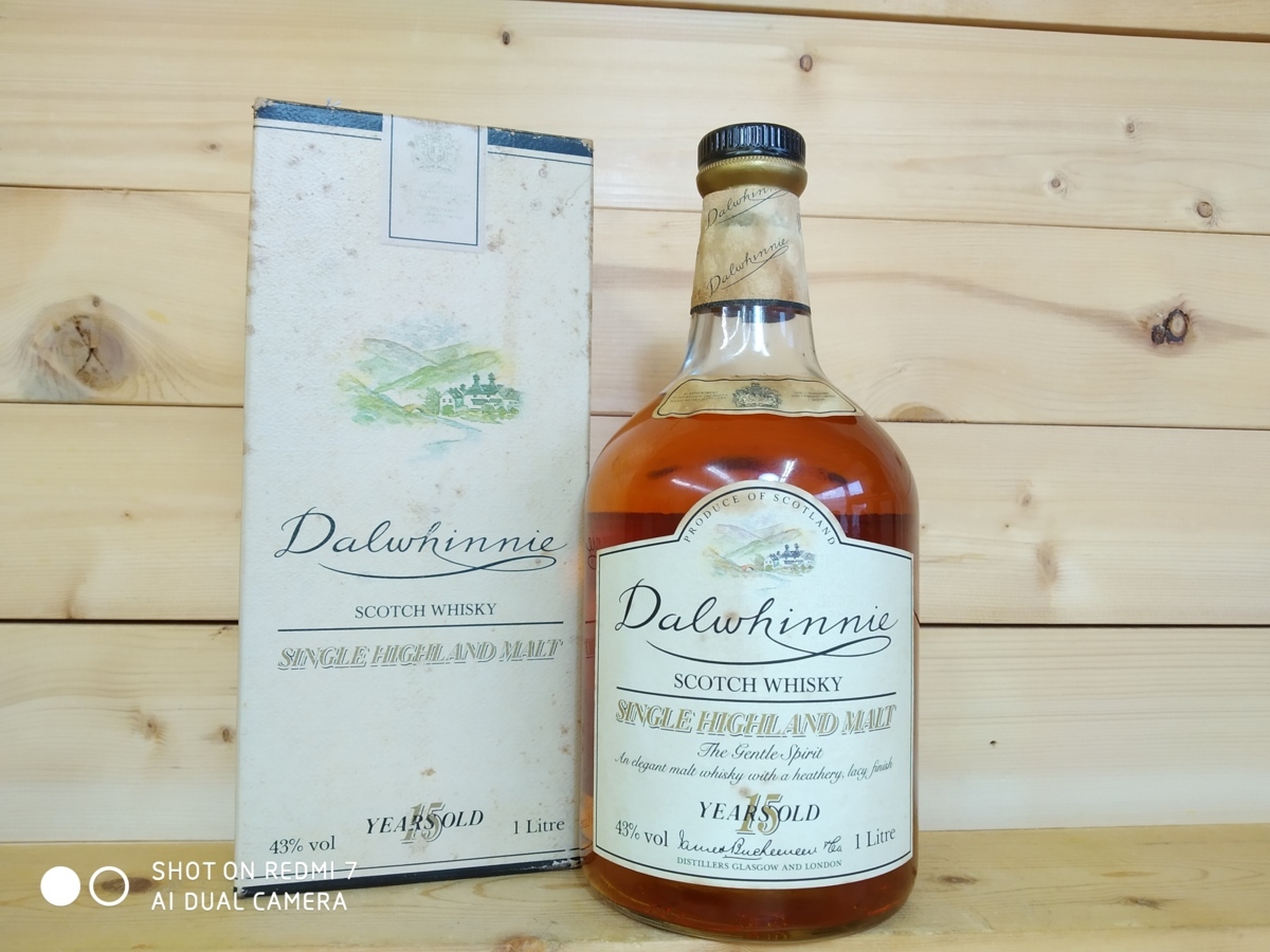 【大人気，定番】 古酒 未開栓 DALWHINNIE / ダルウィニー 15年 旧ボトル 1000ml 43% 箱付 シングルハイランドモルト No1811(ハイランド)｜売買されたオークション情報、yahooの商品情報をアーカイブ公開 - オークファン シングルモルト
