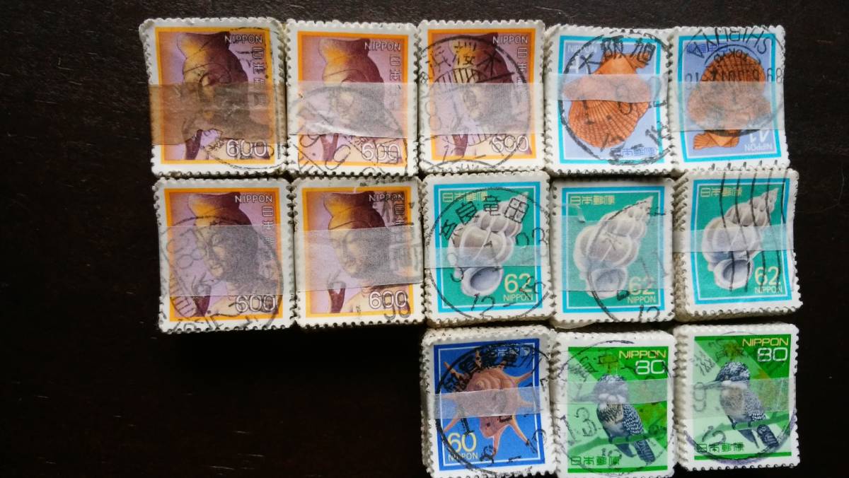 日本切手 100枚 使用済 （使用済み日本切手各種1000枚+100枚オフ 