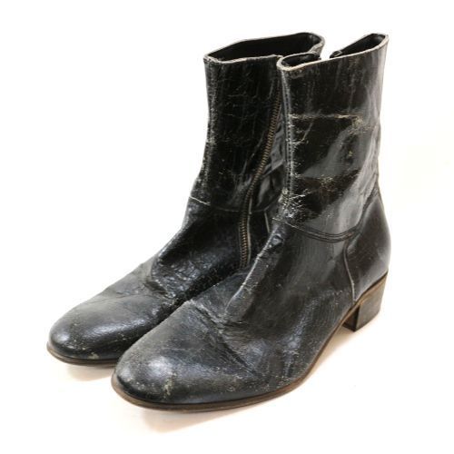 GIORGIO BRATO ジョルジオブラット クラックレザー サイドジップ  