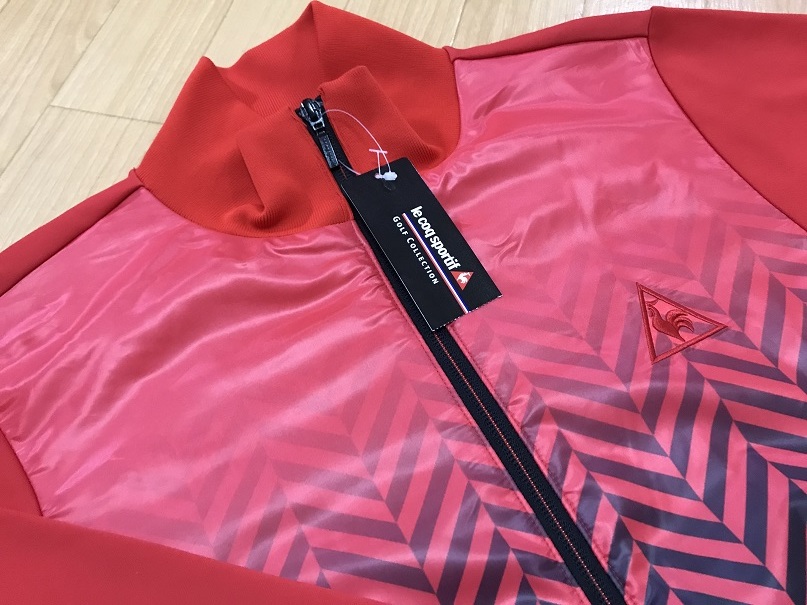 大人気，お得 Le coq sportif GOLF ルコックゴルフ グラデーションプリント ジャケット QGMMJL54 レッド Ｍ(ルコック)｜売買されたオークション情報、yahooの商品情報をアーカイブ公開 - オークファン ジャンパー、ジャケット
