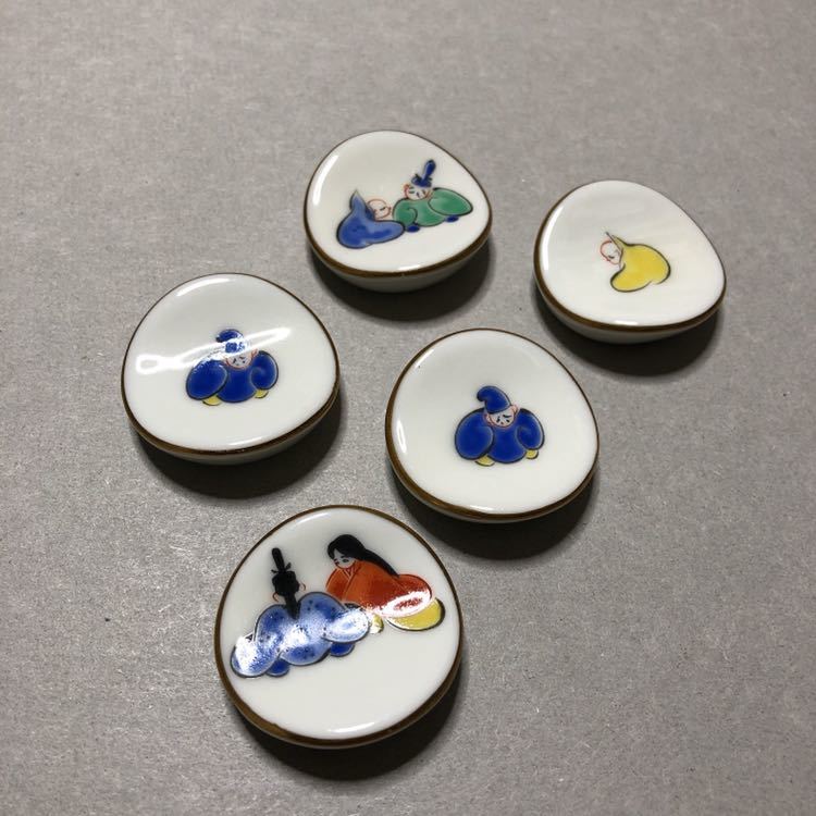 送料無料〉深川製磁 箸置き 六歌仙 はしおき 深川製 箸置 深川