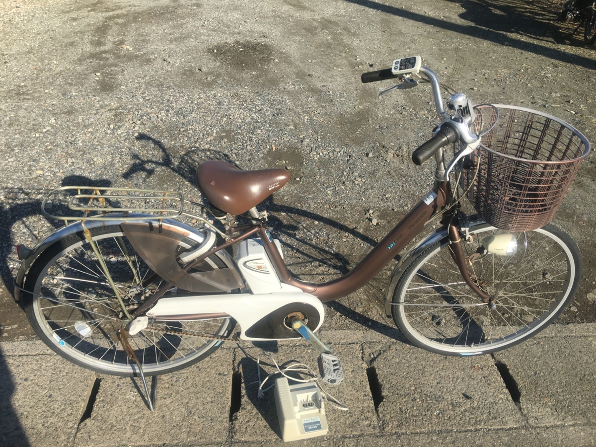 格安，新品 電動自転車 1円 パナソニック ビビNX ブラウン 充電器＆鍵2個付 3.1Ah 首都圏2000円 自宅ま お届けします(電動アシスト自転車)｜売買されたオークション情報、yahooの商品情報をアーカイブ公開 - 電動アシスト自転車