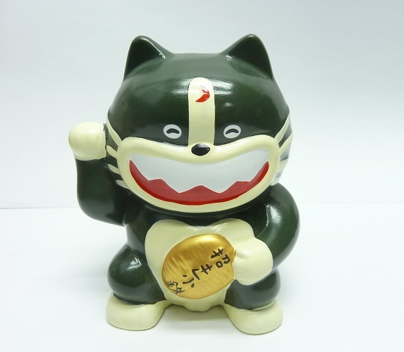 レア じゃりン子チエ 小鉄 貯金箱 陶器製 招き小鉄 はるき悦巳 大阪限定