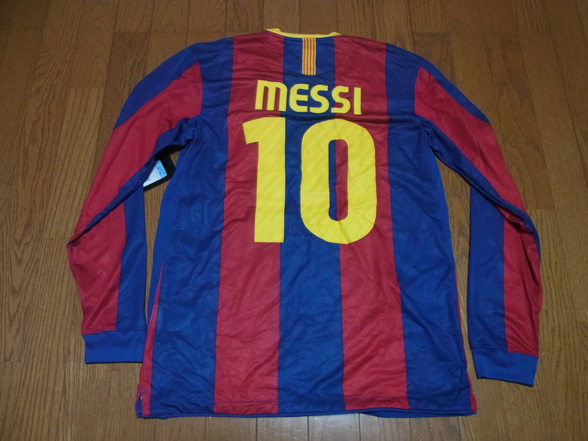 驚きの破格値，低価 201-66/ /NIKE/ナイキ/バルセロナ/#10/MESSI/メッシ/長袖/ユニフォーム/M(リーガ・エスパニョーラ)｜売買されたオークション情報、yahooの商品情報をアーカイブ公開 - オークファン ユニフォーム