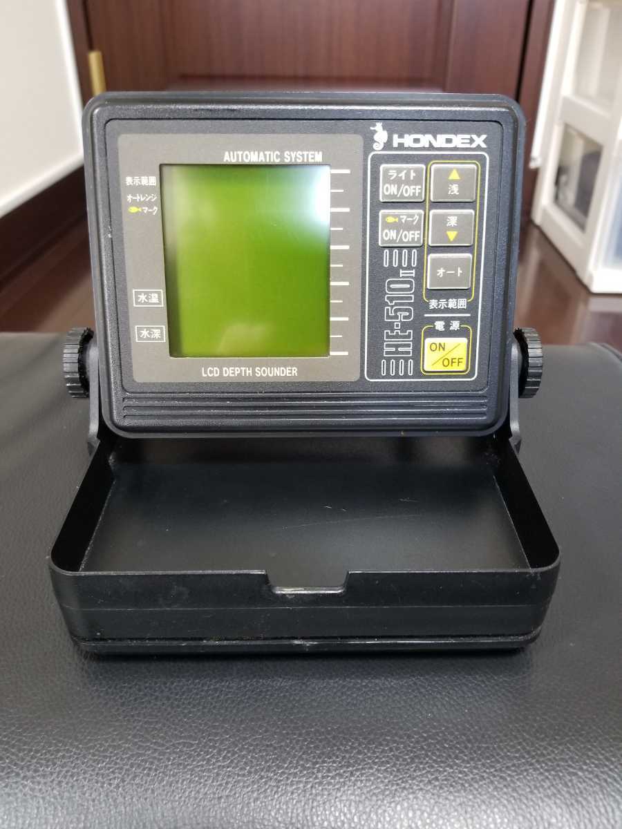 【お買い得，送料無料】 ホンデックス HE-510Ⅱ HONDEX 魚群探知機 振動子+振動子をエレキ等に固定するバンド付き(モニター5型未満)｜売買されたオークション情報、yahooの商品情報をアーカイブ公開 - オークファン 魚群探知機