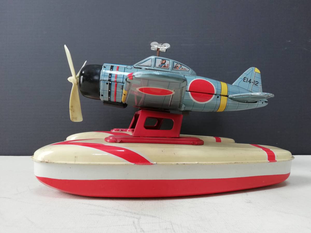 ブリキ玩具 ゼロ戦水上飛行機 本当に水上を走る フリクション ブリキ玩具 ゼロ戦水上飛行機 本当に水上を走る フリクション
