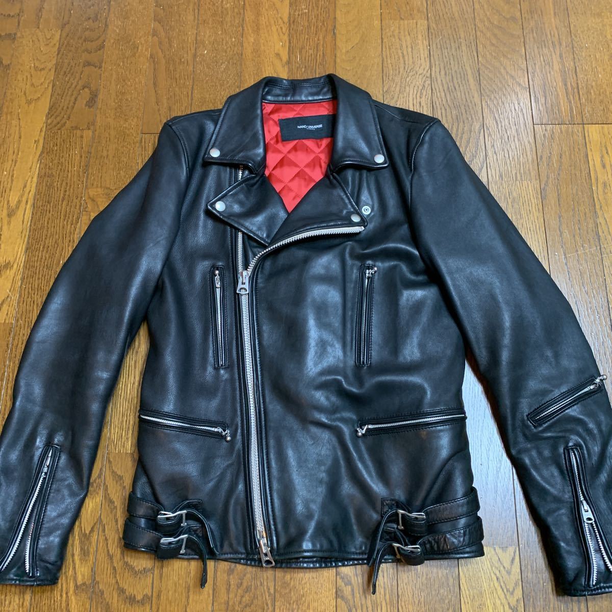 【新作入荷，格安】 ナノユニバースシープスキンレザーライダース666パンクraleighロカビリーバックラッシュクリームソーダルイスレザー(Mサイズ)｜売買されたオークション情報、yahooの商品情報をアーカイブ公 Mサイズ