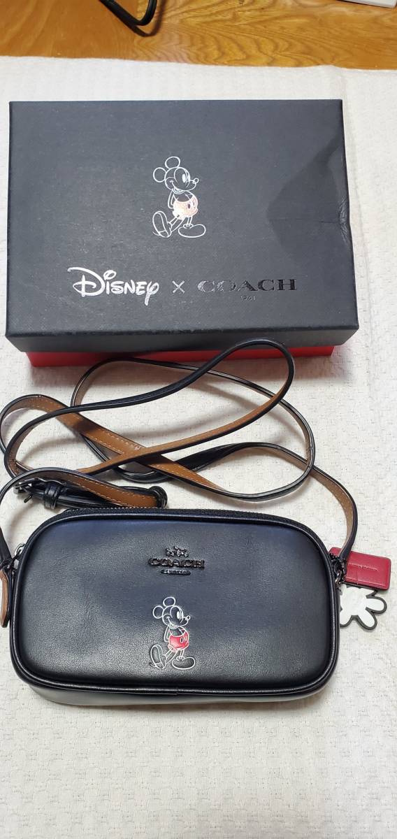 HOT，セール COACH コーチ ディズニー コラボ ミニショルダー ポシェット ミッキー ブラック(女性用)｜売買されたオークション情報、yahooの商品情報をアーカイブ公開 - オークファン かばん、バッグ
